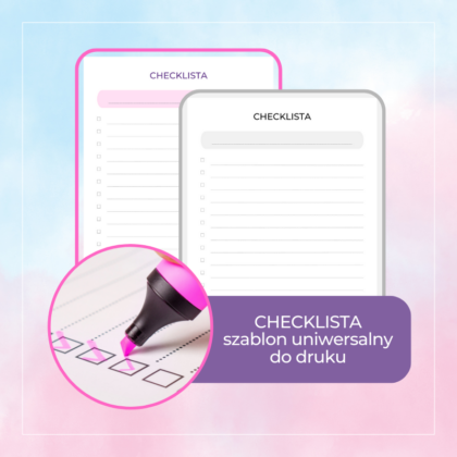 checklista do druku szablon